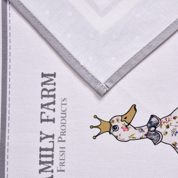 Набор полотенец из 2х шт "FAMILY FARM",40х60см, 100% хлопок, серый LEFARD 850-750-61-8