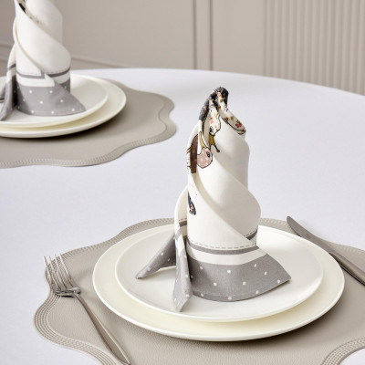 Набор салфеток из 2-х шт "FAMILY FARM" 40х40см, твил, 100% хлопок, серый LEFARD 850-750-8-9