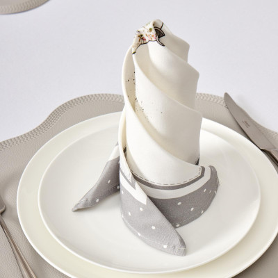 Набор салфеток из 2-х шт "FAMILY FARM" 40х40см, твил, 100% хлопок, серый LEFARD 850-750-8-11