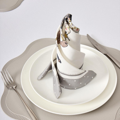 Набор салфеток из 2-х шт "FAMILY FARM" 40х40см, твил, 100% хлопок, серый LEFARD 850-750-8-12