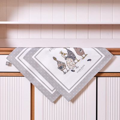 Набор салфеток из 2-х шт "FAMILY FARM" 40х40см, твил, 100% хлопок, серый LEFARD 850-750-8-1