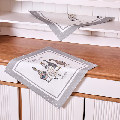 Набор салфеток из 2-х шт "FAMILY FARM" 40х40см, твил, 100% хлопок, серый LEFARD 850-750-8-3