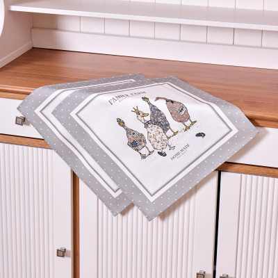 Набор салфеток из 2-х шт "FAMILY FARM" 40х40см, твил, 100% хлопок, серый LEFARD 850-750-8-6