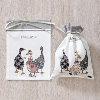 Набор мешочков из 2-х шт " FAMILY FARM" 20х29см, 100% хлопок, серый, твил, пропитка LEFARD 850-750-91-4