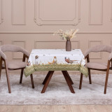 Скатерть " ОХОТА" 110х140см , 100% хлопок, зеленый, твил, пропитка LEFARD 850-751-20