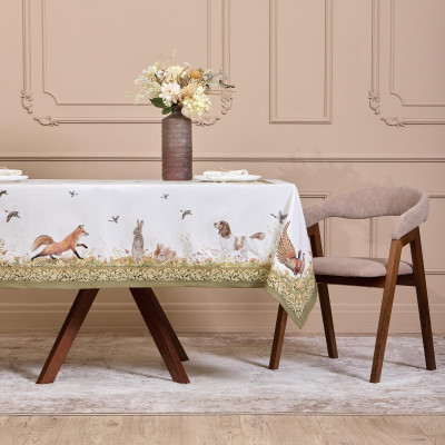 Скатерть "ОХОТА" 160х220см ,100% хлопок, твил, пропитка LEFARD 850-751-21-9