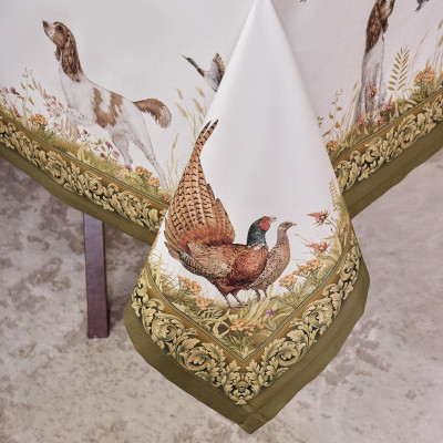 Скатерть "ОХОТА" 160х220см ,100% хлопок, твил, пропитка LEFARD 850-751-21-4