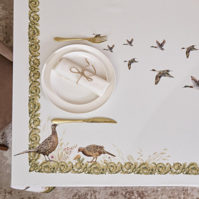 Скатерть "ОХОТА" 160х220см ,100% хлопок, твил, пропитка LEFARD 850-751-21-6