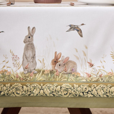 Скатерть "ОХОТА" 160х220см ,100% хлопок, твил, пропитка LEFARD 850-751-21-8