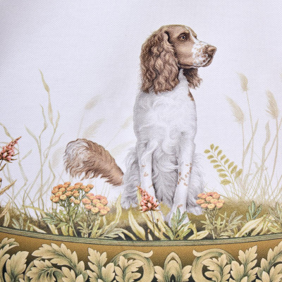 Скатерть круглая" ОХОТА" 150 см ,100% хлопок,зеленый ,твил, пропитка LEFARD 850-751-23-4