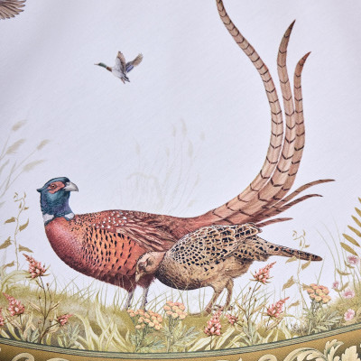 Скатерть круглая" ОХОТА" 150 см ,100% хлопок,зеленый ,твил, пропитка LEFARD 850-751-23-6