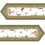 Дорожка на стол "ОХОТА", 45х215см, зеленый, 100% хлопок,твил LEFARD 850-751-31