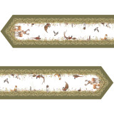 Дорожка на стол "ОХОТА", 45х300см, зеленый, 100% хлопок,твил LEFARD 850-751-32