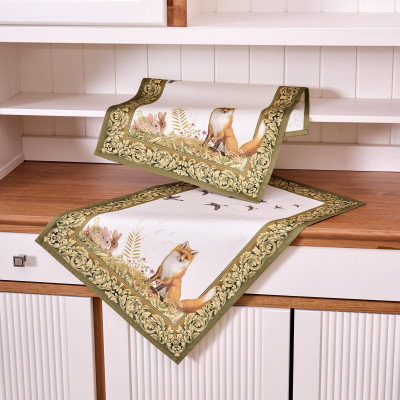 Набор полотенец из 2хшт " ОХОТА" ,40х60см, 100% хлопок, лиса LEFARD 850-751-61-1