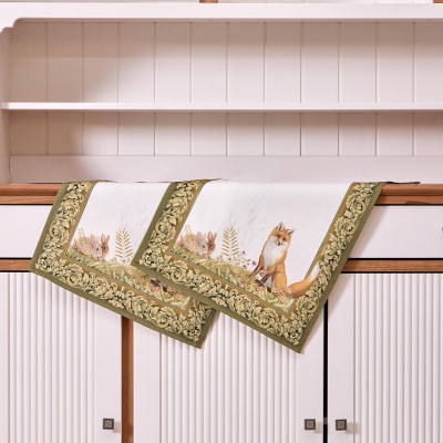 Набор полотенец из 2хшт " ОХОТА" ,40х60см, 100% хлопок, лиса LEFARD 850-751-61-6