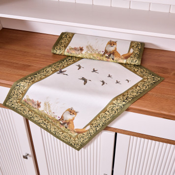 Набор полотенец из 2хшт " ОХОТА" ,40х60см, 100% хлопок, лиса LEFARD 850-751-61-7