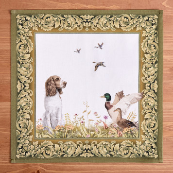 Набор салфеток из 2-х шт "ОХОТА" 40х40см, твил,100% хлопок, собака LEFARD 850-751-8-6