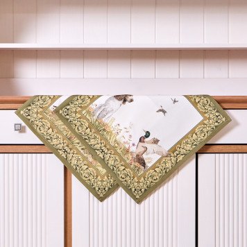 Набор салфеток из 2-х шт "ОХОТА" 40х40см, твил,100% хлопок, собака LEFARD 850-751-8-8