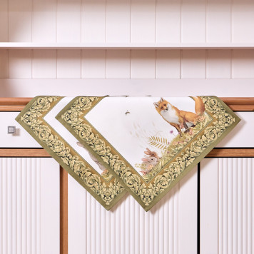 Набор салфеток из 2-х шт "ОХОТА" 40х40см, твил, 100% хлопок, лиса LEFARD 850-751-81-2