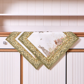 Набор салфеток из 2-х шт "ОХОТА" 40х40см, твил, 100% хлопок, лиса LEFARD 850-751-81-8