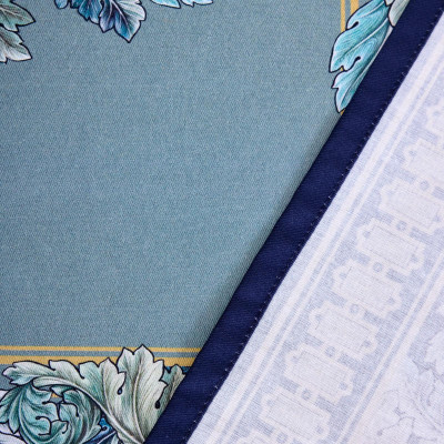Скатерть " ЛИСТЬЯ МОРРИСА" 140х180см , 100% хлопок, синий , твил, пропитка LEFARD 850-752-2-1