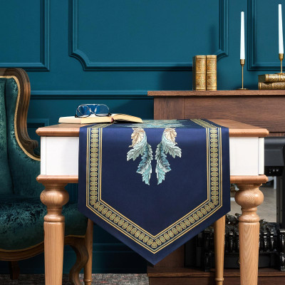 Дорожка "ЛИСТЬЯ МОРИСА" gold stripe 45х300см, 100% хлопок,твил c пропиткой LEFARD 850-752-32-7