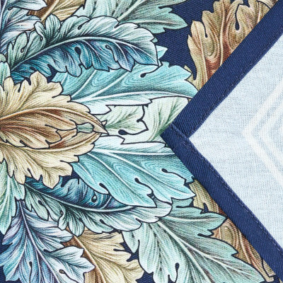 Дорожка "ЛИСТЬЯ МОРРИСА" green stripe 45х300см, 100% хлопок,твил c пропиткой LEFARD 850-752-35-2