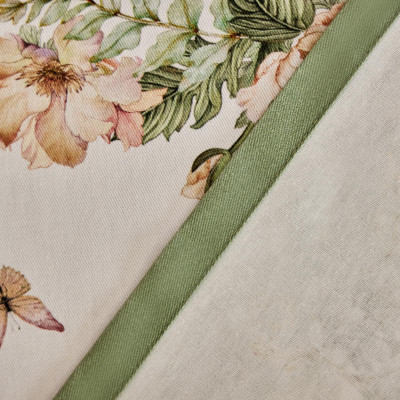 Скатерть "SENSE КРОЛИКИ И МАКИ" 110х145см ,зеленый, твил100% хлопок с пропиткой LEFARD 850-753-20-2