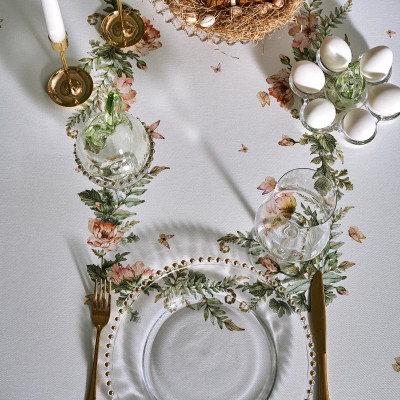 Скатерть "SENSE" 160х220см ,зеленый 100%хлопок, твил с пропиткой LEFARD 850-753-21-10