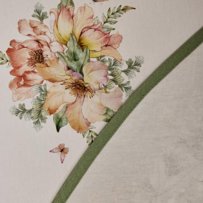 Скатерть круглая "SENSE" 190см ,зеленый 100%хлопок, твил с пропиткой LEFARD 850-753-22-2