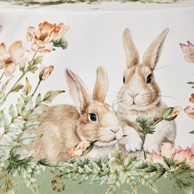 Скатерть круглая "SENSE" 150см ,зеленый 100%хлопок, твил с пропиткой LEFARD 850-753-23-6