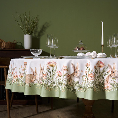 Скатерть круглая "SENSE" 220см, 100%хлопок, твил, пропитка LEFARD 850-753-24-11