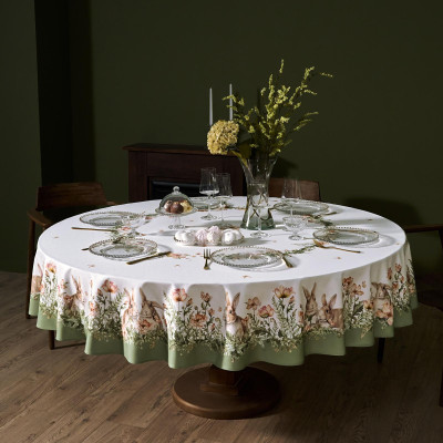 Скатерть круглая "SENSE" 220см, 100%хлопок, твил, пропитка LEFARD 850-753-24-19