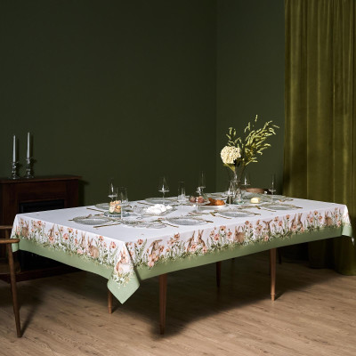 Скатерть "SENSE" 175х300см ,зеленый, 100% хлопок,твил LEFARD 850-753-25-15