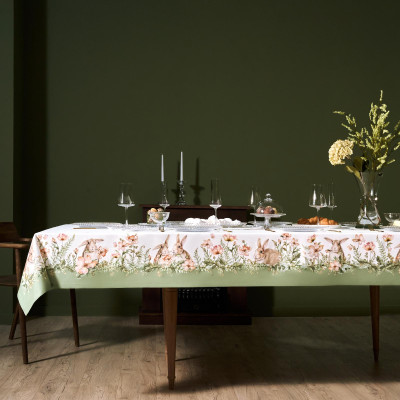 Скатерть "SENSE" 175х300см ,зеленый, 100% хлопок,твил LEFARD 850-753-25-18