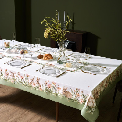 Скатерть "SENSE" 175х300см ,зеленый, 100% хлопок,твил LEFARD 850-753-25-22