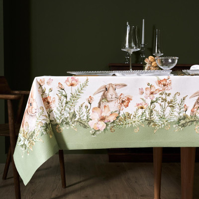 Скатерть "SENSE" 175х300см ,зеленый, 100% хлопок,твил LEFARD 850-753-25-24