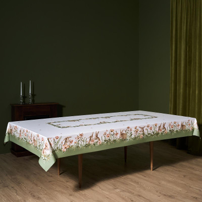 Скатерть "SENSE" 175х300см ,зеленый, 100% хлопок,твил LEFARD 850-753-25-26