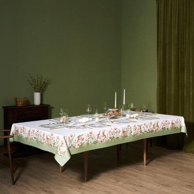 Скатерть "SENSE" 175х300см ,зеленый, 100% хлопок,твил LEFARD 850-753-25-5