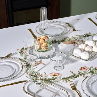 Скатерть "SENSE" 175х400см ,зеленый,100% хлопок ,твил LEFARD 850-753-26-10