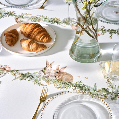 Скатерть "SENSE" 175х400см ,зеленый,100% хлопок ,твил LEFARD 850-753-26-11