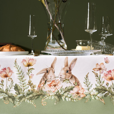 Скатерть "SENSE" 175х400см ,зеленый,100% хлопок ,твил LEFARD 850-753-26-19