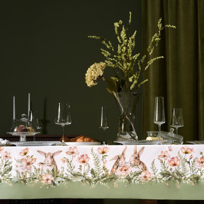 Скатерть "SENSE" 175х400см ,зеленый,100% хлопок ,твил LEFARD 850-753-26-23