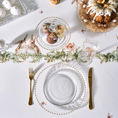 Скатерть "SENSE" 175х400см ,зеленый,100% хлопок ,твил LEFARD 850-753-26-6