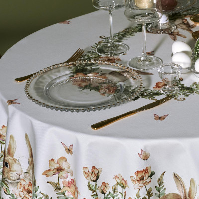 Скатерть овальная "SENSE", 140х180см, 100% хлопок,твил c пропиткой LEFARD 850-753-4-9