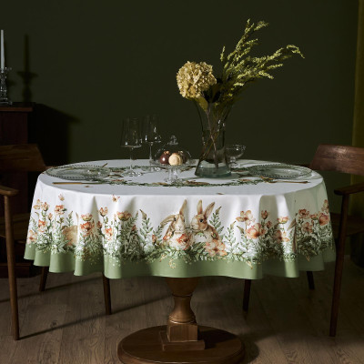 Скатерть овальная "SENSE", 140х180см, 100% хлопок,твил c пропиткой LEFARD 850-753-4-12