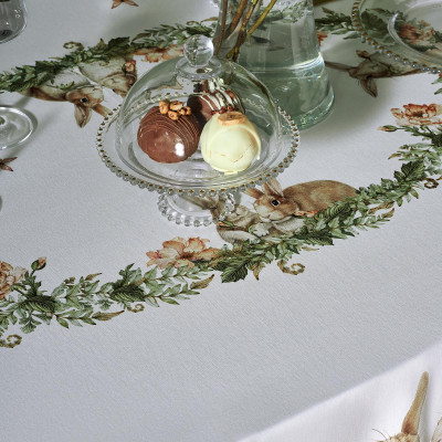 Скатерть овальная "SENSE", 140х180см, 100% хлопок,твил c пропиткой LEFARD 850-753-4-17