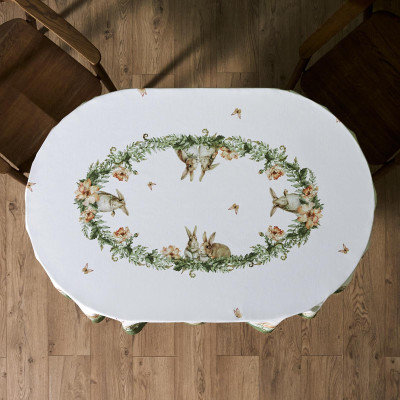 Скатерть овальная "SENSE", 140х180см, 100% хлопок,твил c пропиткой LEFARD 850-753-4-20