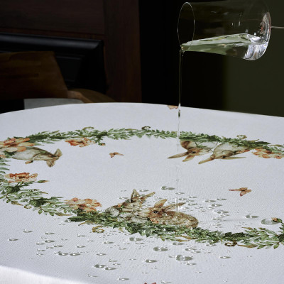 Скатерть овальная "SENSE", 140х180см, 100% хлопок,твил c пропиткой LEFARD 850-753-4-3