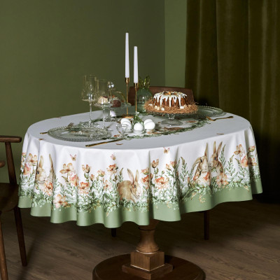 Скатерть овальная "SENSE", 140х180см, 100% хлопок,твил c пропиткой LEFARD 850-753-4-6